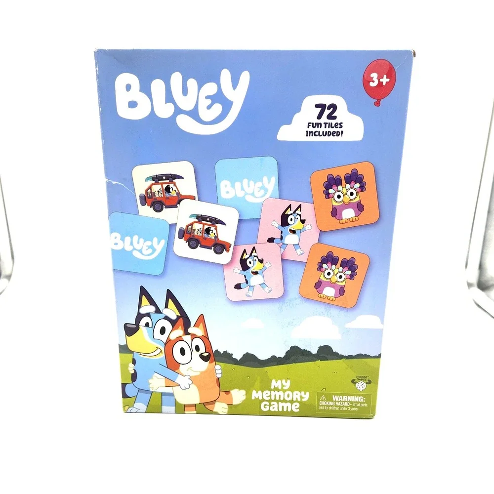 Bluey™ My Memory Game‎ 72 Cards Matching Skills 2-6 Players Portable & Durable